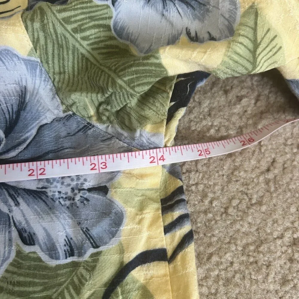 yellow and blue Hawaiian shirt - Picture 5 of 5